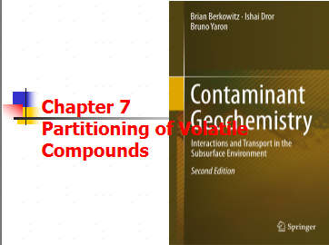 GS EGC Chapter 07 Partitioning of Volatile Compounds