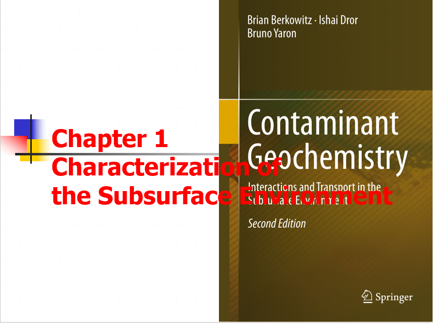 GS EGC Chapter 01 Characterization of the Subsurface Environment